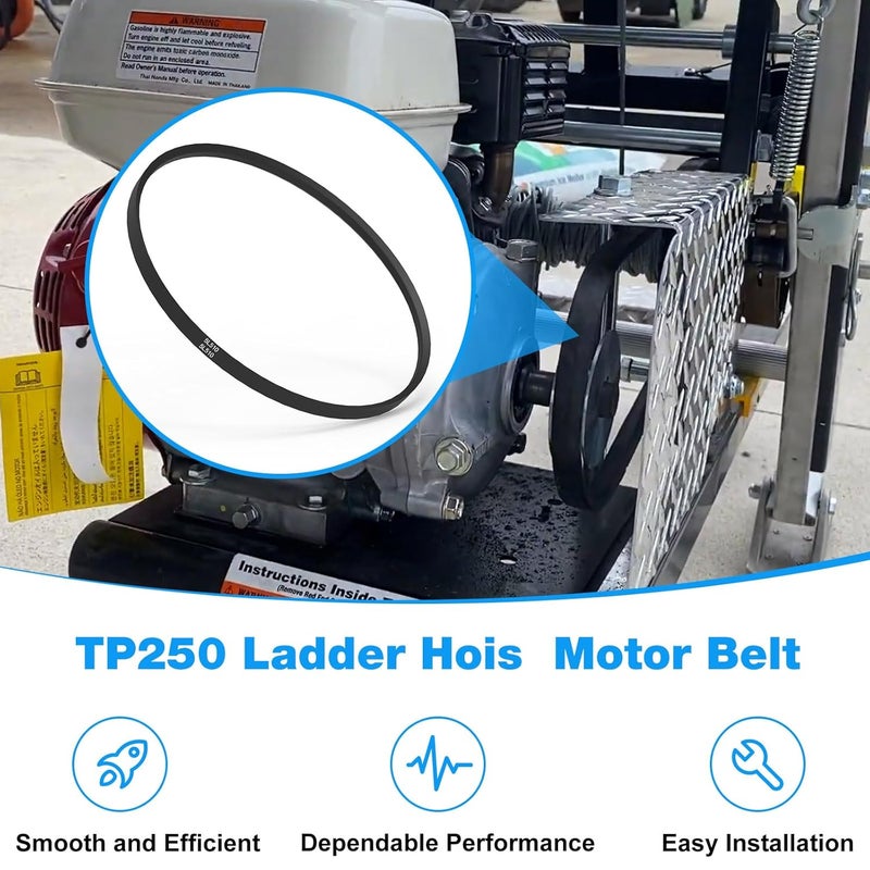 JIOTAR Replacement TranzSporter Ladder Hoist TranzSporter TP250 & TP400 Ladder Hoist Belt Roofing Elevator Replacement Parts 51" V Belt - Image 4